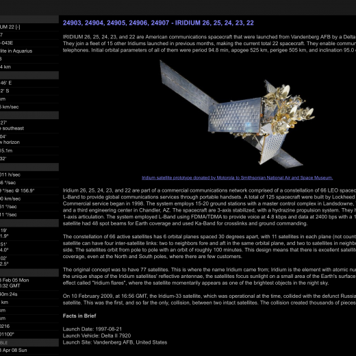 Info view screenshot
